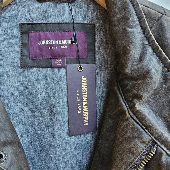 NWT Johnston & Murphy Mens Quilted Vest, Brown, Quality, Size XXL - Picture 10 of 13